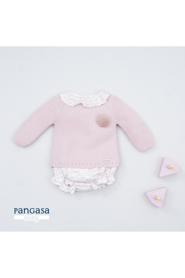 CONJUNTO BEBE PANGASA ROSA